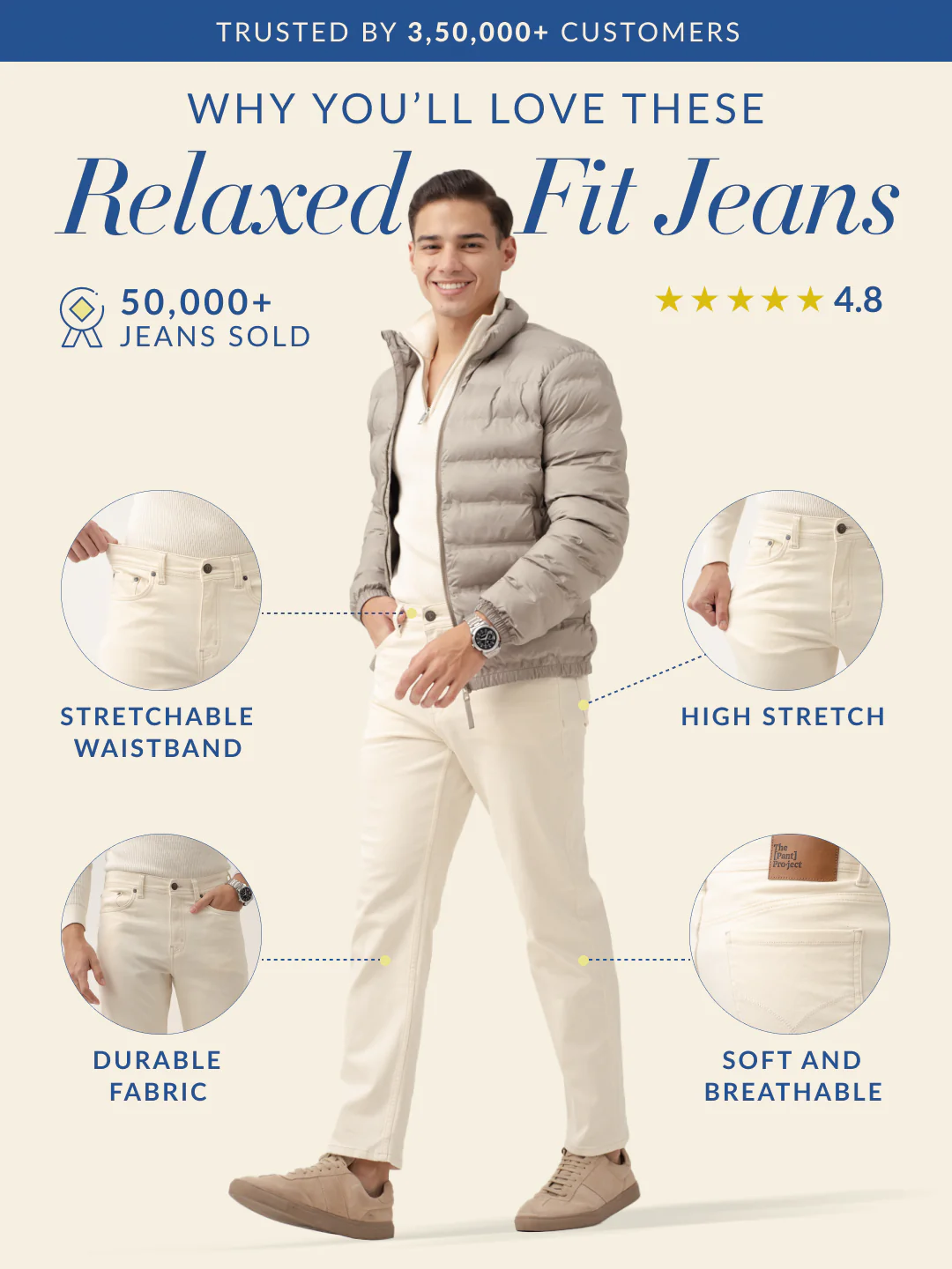 Slim fit good look jeans for men - Image 3